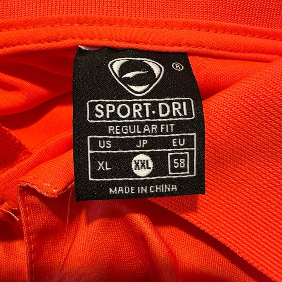 NWT Sport-Dri Neon Orange Bowling Polo Shirt XXL - Picture 7 of 8
